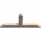 Ekena Millwork Portland Smooth Timber Gable Bracket, Douglas Fir, 60"W x 25"H x 3 1/2"D x 5 1/2"F, 10/12 Pitch GBW060X25X0406POR00SDF - alternate 4